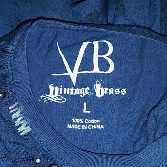 Vintage Brass Patriot Men's T-Shirt - Picture 7 of 8